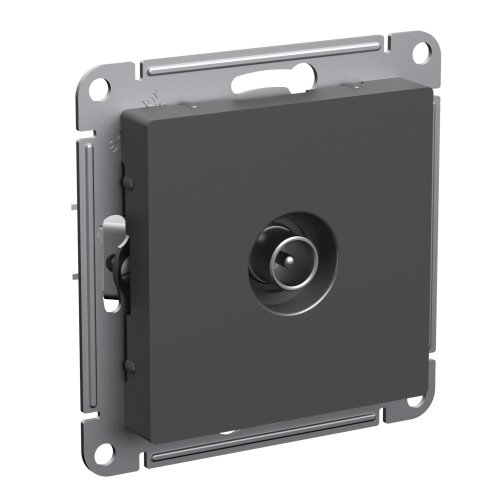 Розетка TV Проходная без рамки Systeme Electric AtlasDesign 1-м. базальт картинка